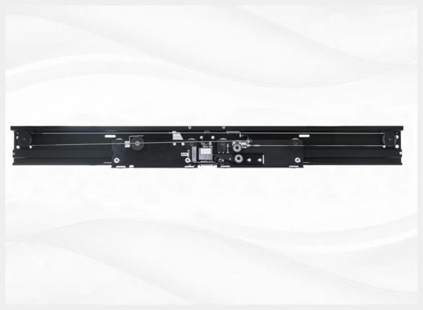 Two-fold Center opening landing door device car door operator assembly with door