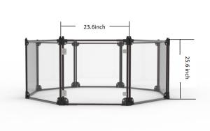 China 36&quot; Medium Transparent Portable Pet Playpen For Dogs Square Or Rectangle wholesale