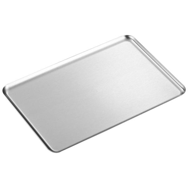 20*8.5cm 304 Stainless Steel Rectangular Cafe Tray with Straight Edge Baking Pan
