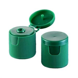 China 24410 Plastic Ribbed Lid Plastic Flip Top Cap for Plastic Bottle 24410 wholesale