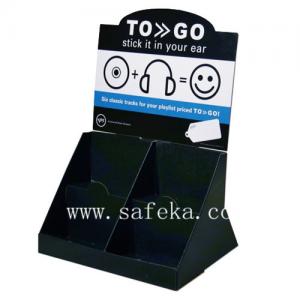 China Attractive Cardboard Counter Display stand ,Headphone promotional stand on sale