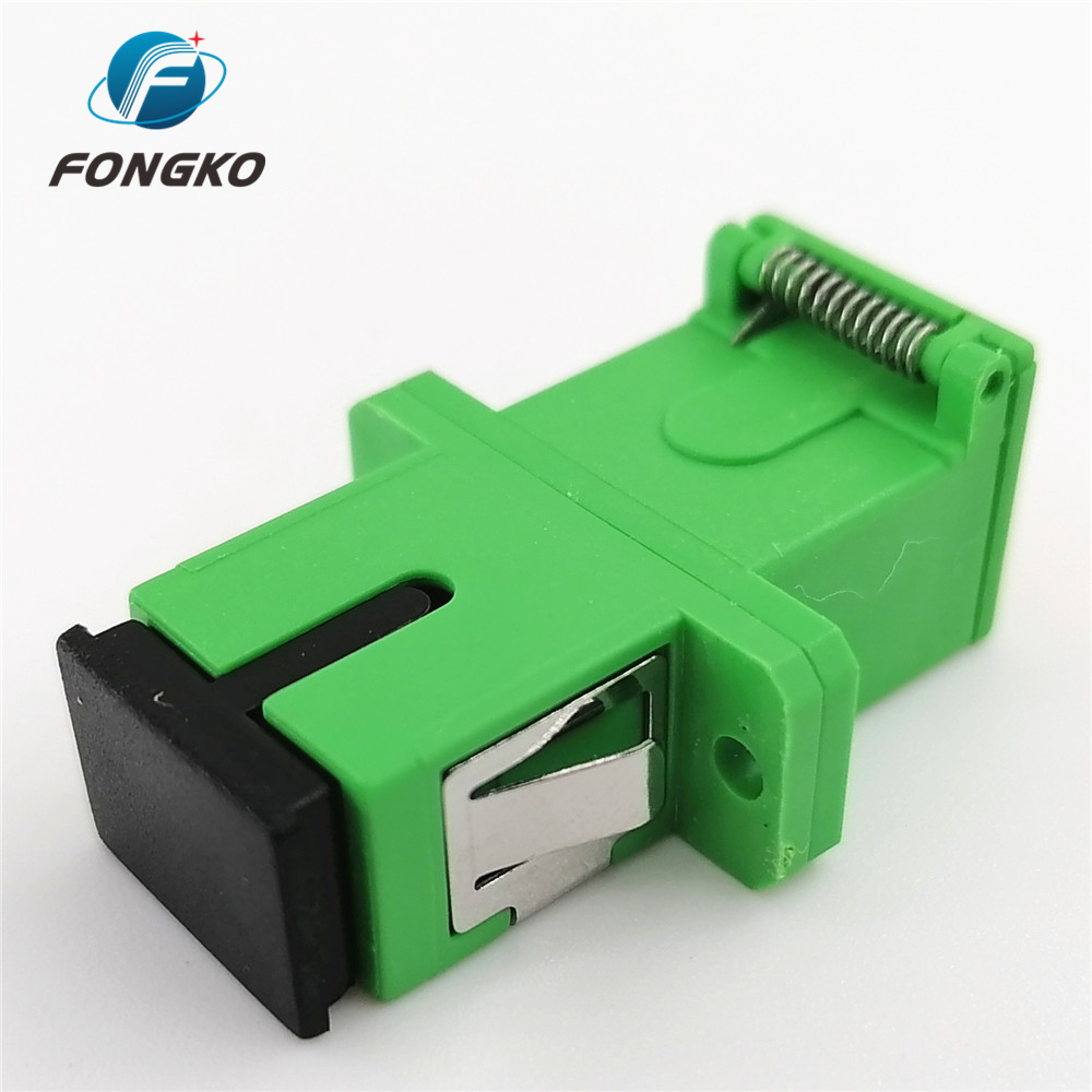 Manufacturer Optical fiber hybrid adapter Auto Shutter SC APC simplex flange fiber optical adapters