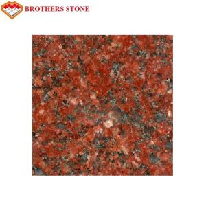 China Polished Flamed Granite Stone , India Imperial Flower Red Granite Slab wholesale