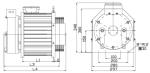 380V IP41 Lift Parts Gearless Traction Machine Motor With Sheave Ø240mm