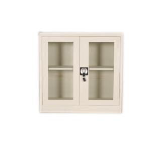 China Two Glass Doors Modern Living Room Book Shelf With Handle Lock wholesale