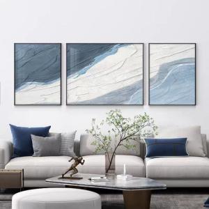 China Customized Home Decor Wall Art Painting Hand Painted Landscape Sunset Mountain Scenery Canvas Textured Oil Painting wholesale