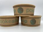 Lunch Printing PE Lined Snack Paper Bowls Custom logo biodegradable paper salad