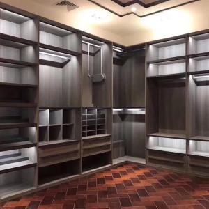 China Modern Walk In Closet Furniture MDF Drawer 2.4m Bed Room Wardrobe Closets wholesale