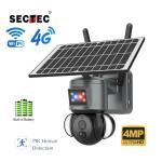 HD 4MP WiFi Solar Powered 4G CCTV Camera IP Network Smart Outdoor