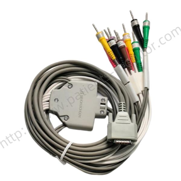 NIHON KOHDEN ECG Patient Cable BJ-961D 10 Leads IEC Color Code TPU Cable for ECG