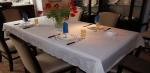 White Disposable Table Covers For Restaurants SGS FDA Listed