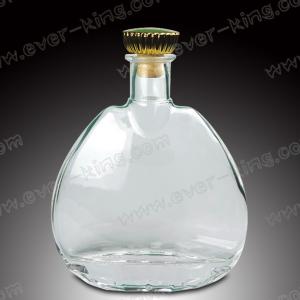 China OEM ODM Super White Glass Clear Alcohol Bottles on sale