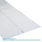 Cadaver Body Bag, White Vinyl, 36" Wide X 90" Long, Full-Length Center Zipper