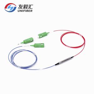 China C Band Pass Filter 1x2 CWDM Component 3 Ports 1530-1542nm wholesale