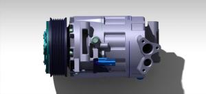 China 115mm Clutch R134a Electric Automotive Air Conditioning Compressor wholesale