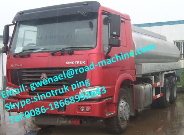 180HP 6 x 4 Driving 25 M3 Tank Oil Tanker Trailer of Sinotruck Howo Fuel tanker