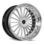 Staggered 3PC Forged Car Rims Wheels 22inch Made Of 6061 T6 Aluminum Alloy