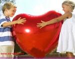 75cm Large aluminum Inflatable Foil balloons lovers heart balloon gift Helium