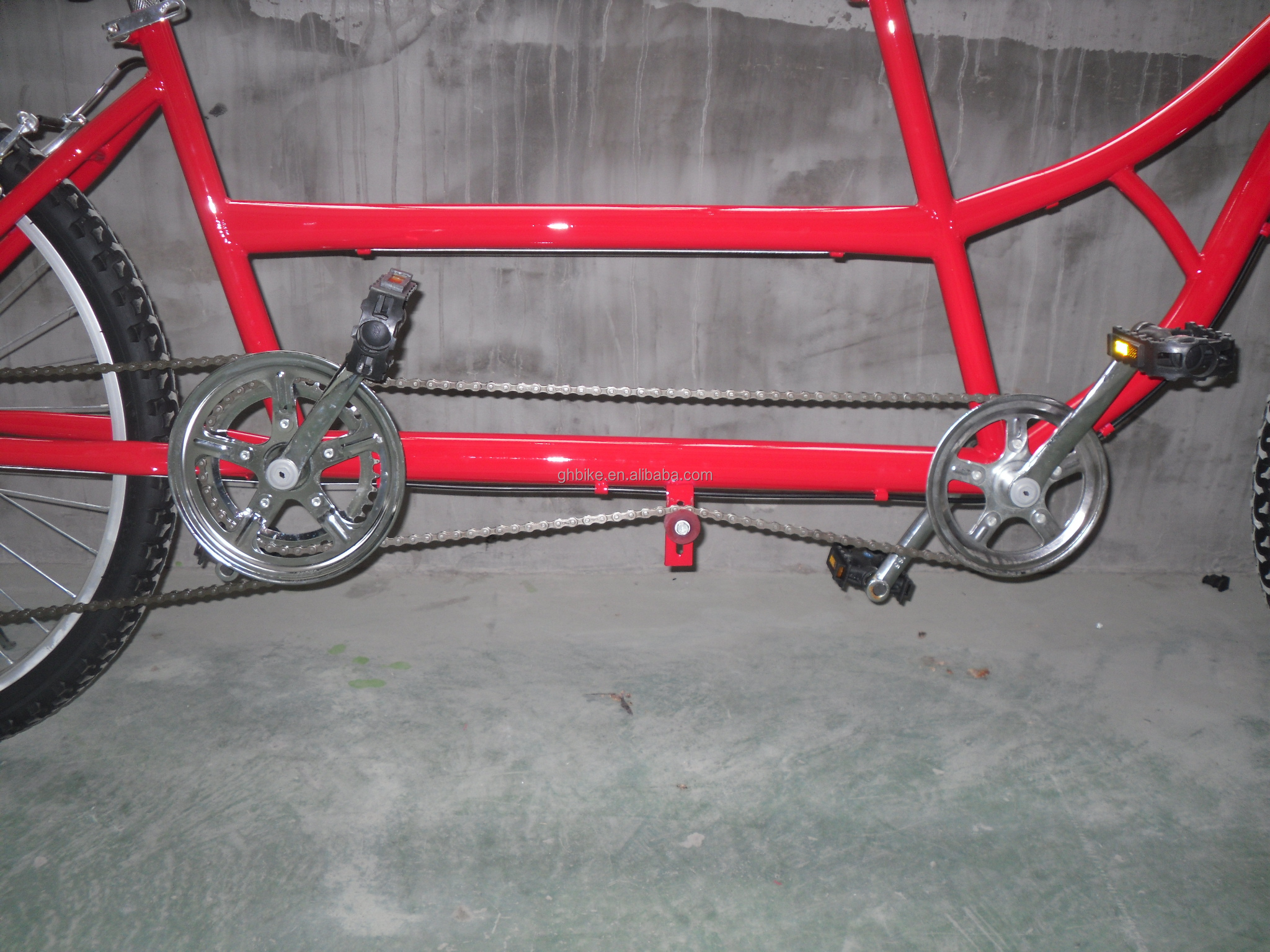 24inch Shimano 7 speeds OEM CE Steel tandem two people Bicycle with Fork Suspension