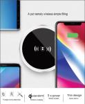 Embed Wireless Phone Charger Silver Color Beautiful Surface Lightweight