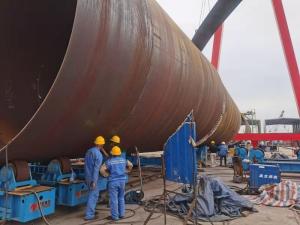China 1000mm 200T Tank Turning Rolls For Offshore Wind Tower wholesale
