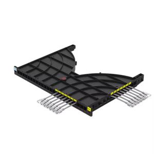 China Channel Type Cable Management Tray 24 Port Cable Manager For Data Center Rack / Cabinet wholesale