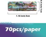 Authentic Hologram Labels/Stickers Silver Transfer Tamper Evident Security