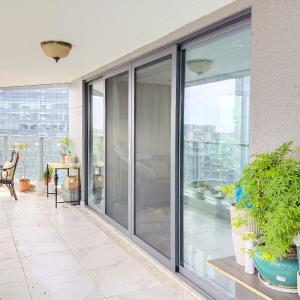China Powder Coated Aluminum Sliding Screen Door with Mesh wholesale