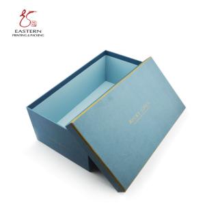 China Blue Skincare Personalized Cardboard Boxes Shoes Gift Packing With Logo wholesale