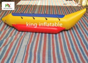 China 3 Persons 0.9mm PVC Banana Boat For Amateur Boat Race / Family Adventure wholesale