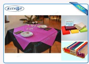 China Slices / Rolls Packed Non Woven Polypropylene Tablecloth for Catering Business wholesale
