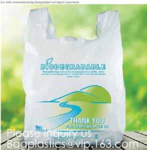 China Biodegradable Roll heart bag, Vest bag, Pocket, Roll bag, 100% Biodegradable Cornstarch Garbage Bags garment biodegradab wholesale