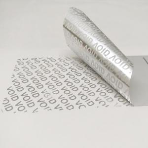 China Anti Counterfeit Tamper Evident Sticker Transfer Evident VOID Serial Number Labels wholesale