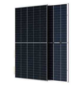 China Black 350W Polycrystalline PV Solar Panel Bifacial Dual Glass wholesale