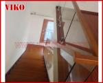 Double Steel Plate Staircase VK21S Railing tempered glass, Handrail b eech