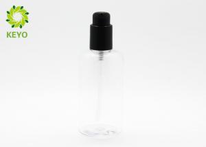 China 200ml Cylindrical Shampoo Dispenser Bottles , Transparent PET Empty Shampoo Pump Bottles wholesale