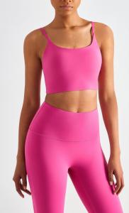 China Multi colors Drop Shipping U-Neck Long Sleeveless Seamless Yoga Tank Top Vests For Women wholesale