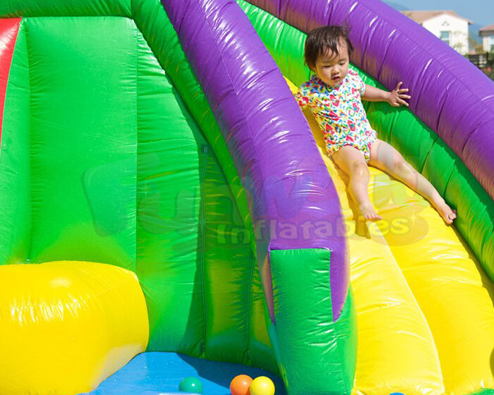 Octopus Jumping Bouncer Inflatable Bounce House With Water Slides