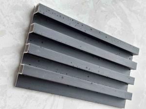 China WPC grille wall panels slat 3D wall panels waterproof pvc fluted panels wholesale