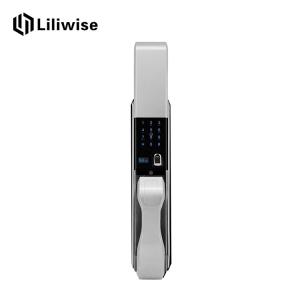China Stainless Automatic Door Lock Biometric Recognition Semiconductor OLED Display wholesale