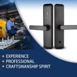 Painted Bluetooth WiFi RFID Keyless Smart Locks For Apartments Home Entry Door