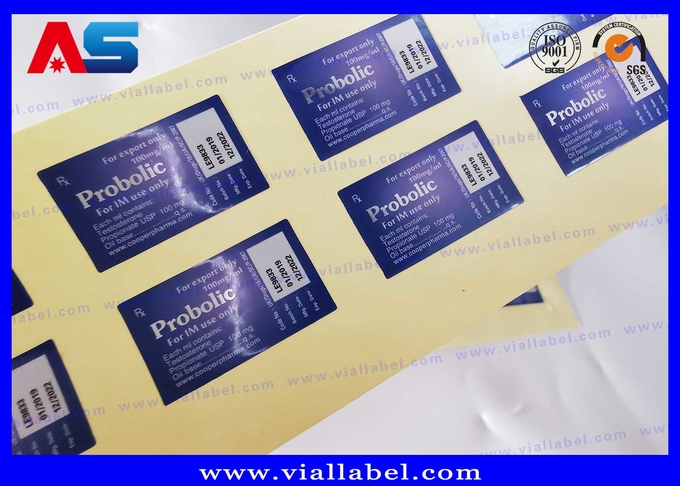 Holography 3ml / 2ml Small Bottle Sticker Printing With Custom Phramaceutical Design 2