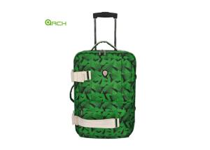 China Printing Tapestry Travel Trolley Luggage With Padded Handle wholesale