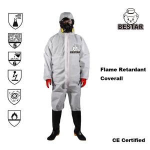China CE Certificed Flame Resistant Type 5/6 SMS Coverall for Medical and Hospital wholesale