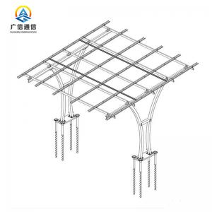 China 60° Tilt Angle Low Carbon Steel Structure Frame Support For Solar Panel wholesale