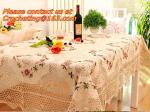 lace table cloth for wedding cutout, Tablemat, Corcheted Lace Table linen,