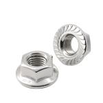 Stainless Steel Carbon Steel Flange Nylon Lock Nut , Grade 8 Din 6923 M6 Zinc