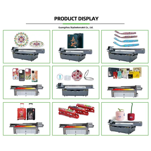 Industrial UV Printer Flatbed Automatic Flatbed Inkjet Printing Machine for Company Logo Control Panel