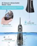 Cordless Dental Water Flosser With Big 2500mAh Battery And 300ml Tank For