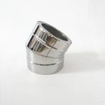 Stainless Steel Customized Double Wall Chimney Pipe 45 Degree Elbow